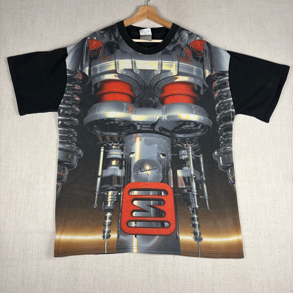 Vintage Rare Nike Shox Promo Mechanical Torso AOP Shirt XL